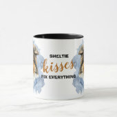 Sheltie Kisses Fix Alles Tasse (Zentrum)