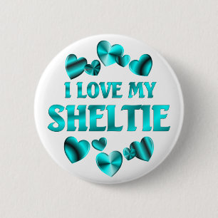 SHELTIE Liebe Button