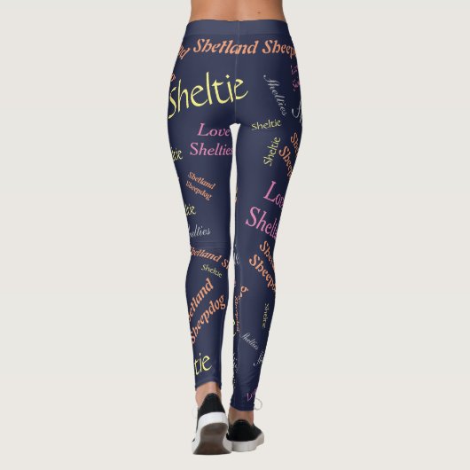 Sheltie Liebe Leggings (Rückseite)
