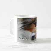 Sheltie Liebe-Tasse Kaffeetasse (Vorderseite Links)