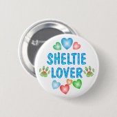 SHELTIE LIEBHABER BUTTON (Vorne & Hinten)