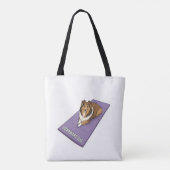 Sheltie macht Yoga Tasche (Rückseite)