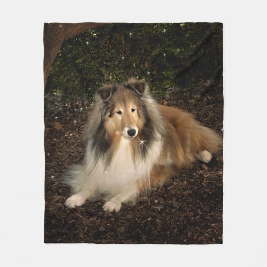 Sheltie magische Fleece-Decke Fleecedecke (Vorderseite)