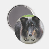 Sheltie Magnet (Vorderseite/Rückseite)