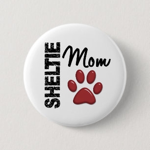 Sheltie Mama 2 Button
