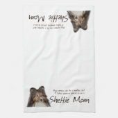 Sheltie Mama-Küchen-Tuch Handtuch (Vertikal)
