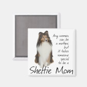 Sheltie Mama Magnet (Vorderseite/Rückseite)