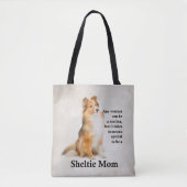 Sheltie Mama-Tasche Tasche (Vorderseite)