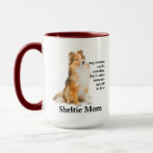 Sheltie Mama Tasse (Links)
