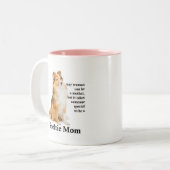 Sheltie Mama Tasse (Vorderseite Links)