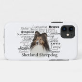 Sheltie Merkmal-Smartphone-Fall Case-Mate iPhone Hülle (Rückseite (Horizontal))
