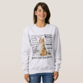 Sheltie Merkmal-Sweatshirt Sweatshirt (Vorne ganz)
