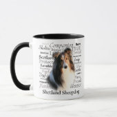 Sheltie Merkmal-Tasse Tasse (Links)