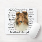 Sheltie Merkmale Mousepad (Mit Mouse)