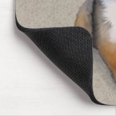 Sheltie-Mischlingshund-Porträt Mousepad (Ecke)