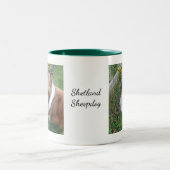 Sheltie mit Blume Tasse (Mittel)