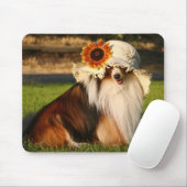 Sheltie mit Hut Mousepad (Mit Mouse)