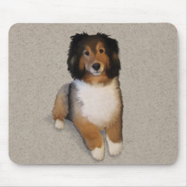 Sheltie Mix Hundportrait Mousepad