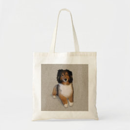 Sheltie Mix Hundportrait Tragetasche