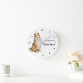 Sheltie Mom Clock Runde Wanduhr (Zuhause)