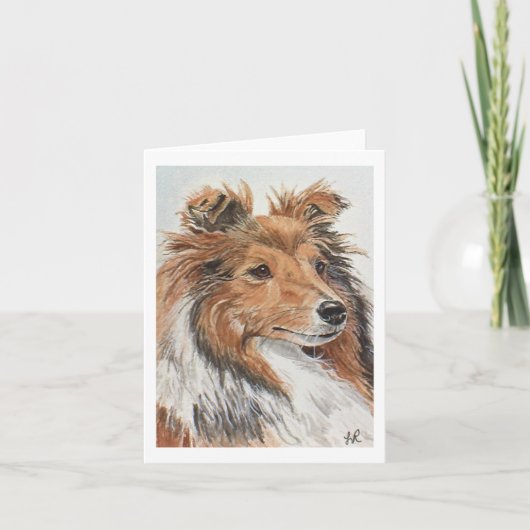 Sheltie Notecards Karte (Vorderseite)