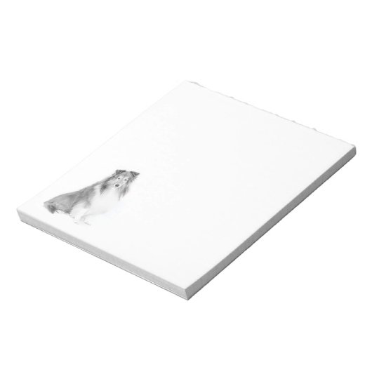 Sheltie Notepad Notizblock (Rotiert)