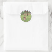 Sheltie Pflanze Runder Aufkleber (Tasche)