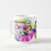 Sheltie Pink Comfort Kaffeetasse (Vorderseite Links)