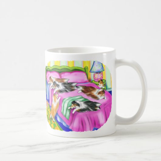 Sheltie Pink Comfort Kaffeetasse (Rechts)