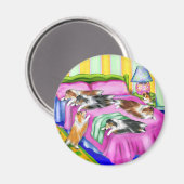 Sheltie Pink Comfort Magnet (Vorderseite/Rückseite)