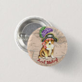 Sheltie Pirate Button (Vorne & Hinten)
