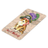 Sheltie Pirate Magnet (Linke Seite)