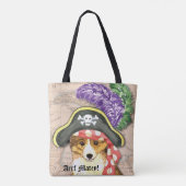 Sheltie Pirate Tasche (Rückseite)