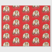 Sheltie Polka Dot Christmas Geschenkpapier (Flach)
