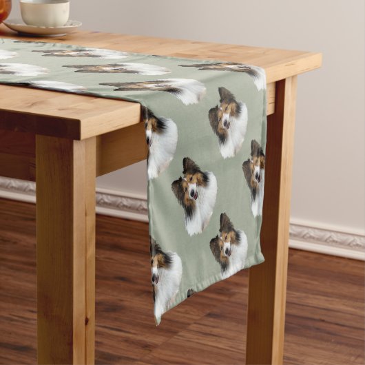 Sheltie Portait Kurzer Tischläufer (Beispiel)