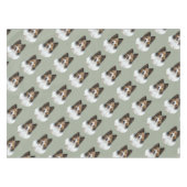 Sheltie Portait Tischdecke (Vorderseite (Horizontal))