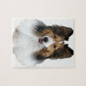 Sheltie Porträt Puzzle (Horizontal)