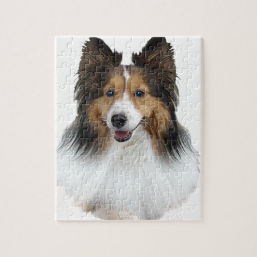 Sheltie Porträt Puzzle (Vertikal)