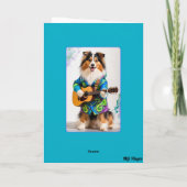 Sheltie Rock Star Card Karte (Rückseite)