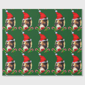 Sheltie Santa Christmas Geschenkpapier (Flach)