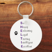 Sheltie Schlüsselanhänger (Vorderseite)