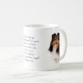 Sheltie Segen-Tasse Kaffeetasse (VorderseiteRechts)