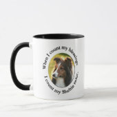 Sheltie Segen-Tasse Tasse (Links)