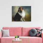 Sheltie Shetland Sheep Hund Leinwand (Insitu (Wohnzimmer))