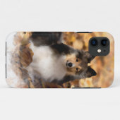 Sheltie Shetland Sheepdog Art Malerei Case-Mate iPhone Hülle (Rückseite (Horizontal))
