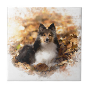 Sheltie Shetland Sheepdog Art Malerei Fliese