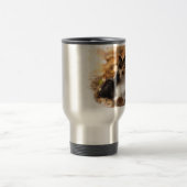 Sheltie Shetland Sheepdog Art Malerei Reisebecher (Mittel)