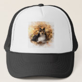 Sheltie Shetland Sheepdog Art Malerei Truckerkappe (Vorderseite)