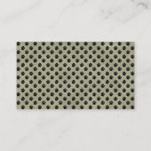 Sheltie Shetland Sheepdog Bust Visitenkarte (Rückseite)