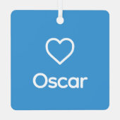 Sheltie Shetland Sheepdog Custom Dog Rainbow Ornament Aus Metall (Rückseite)